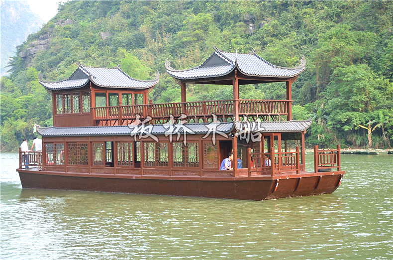 越南長安景區14米雙層畫舫船